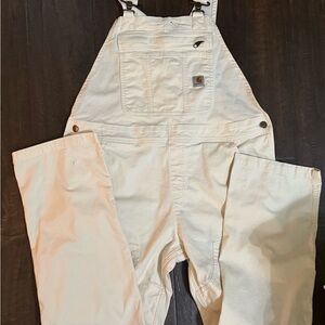 Women Carhartt Loose Fit overalls in natural